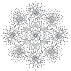 beautiful floral flower in line style for art projects. It is also useful for social media post, printing need, pillow, pattern ideas and so on 

