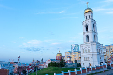 The building of the Iversky monastery in Samara