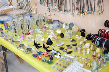 Hermosos cuarzos en mercado mexicano