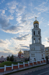Fototapeta na wymiar The building of the Iversky monastery in Samara