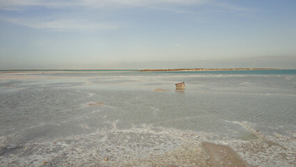 Israel, Dead sea salt shore