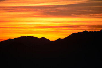 Sunrise at the mountain