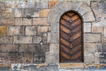 old wooden door