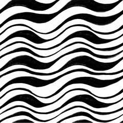 The geometric pattern by stripes . Seamless vector background. Black and white texture. Graphic modern pattern. Vector illustration