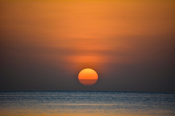 One of the most beautiful sunrises in Miami Beach full of colors 