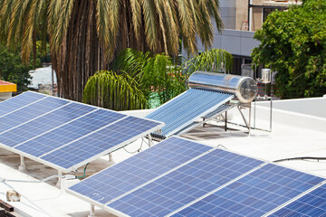 Solar panels, Solar water heater