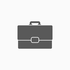 briefcase icon, bagage vector illustration