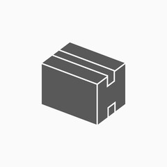 package icon, box vector illustration