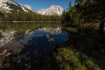 Mt Moran in the fall from String Lake;  Grand Teton NP;  Wyoming