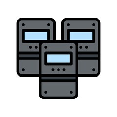 protest related police safety or protection board with mirror vector with editable stroke