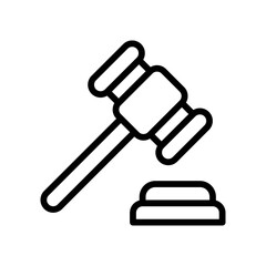 protest related justice or judge hummer vector in lineal style,