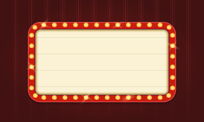 Retro Lightbox Template With Red Border and Round Corners
