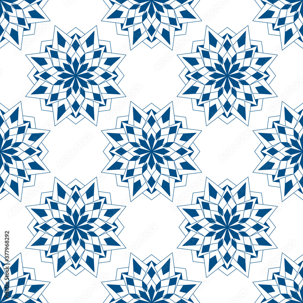 Poster abstract seamless pattern with new year snowflakes. designed to create a festive christmas mood.