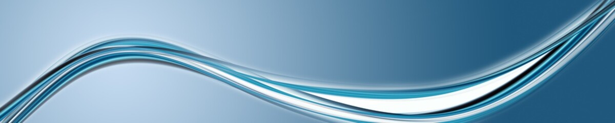 Abstract elegant wave panorama design illustration