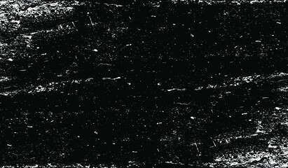 Dark, uneven black and white texture vector. Distressed overlay texture. Grunge background. Abstract textured effect. Vector Illustration. Black isolated on white background. EPS10.