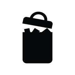 trash Garbage vector illustration simple design