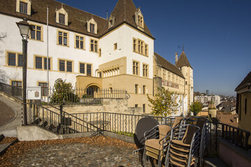 Obraz premium Neuchatel castle in Switzerland