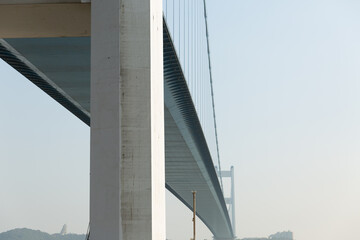 golden gate bridge day time shot in china