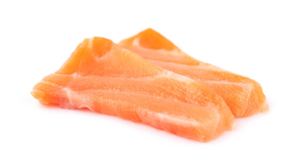 Salmon Sashimi isolated on white background