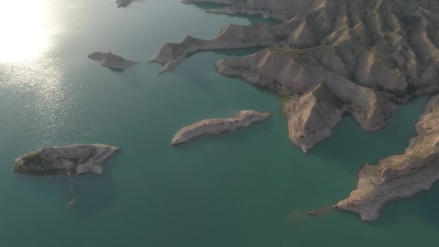 aerial image of the Baza reservoir
