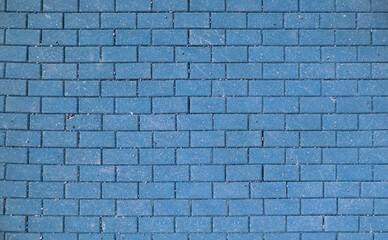 Blue brick wall as background