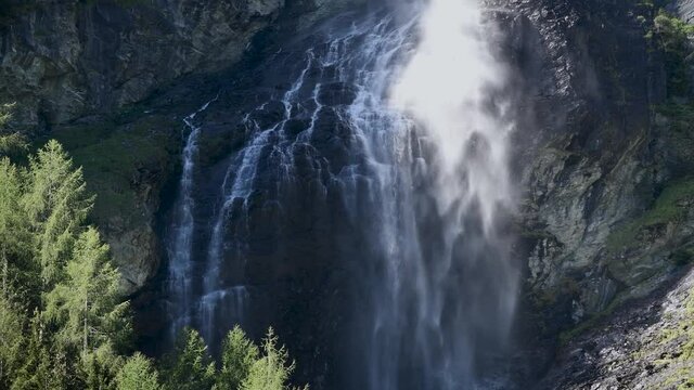 Wasserfall Jungfernsprung in den Hohen tauern, Österreich, detailaufnahme