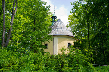 Chapel hill in Trutnov, memorial of battle in 1866, Czech Republic