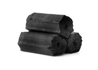 charcoal isolated on white background