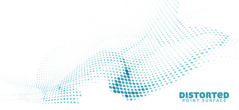 Distorted pelorous color point surface with halftone effect. Simple graphics