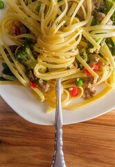 Loaded Italian Fettuccine Alfredo