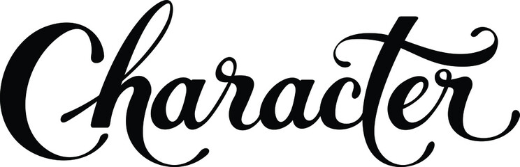 Character - custom calligraphy text