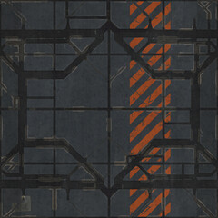seamless space ship panels texture © BORIS