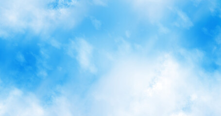 Naklejka na ściany i meble sunny blue sky background with some clouds