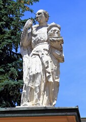 Kolegiata, Pomnik, Rzeźba, Postument, Uczelnia, Studia,  © woodyd