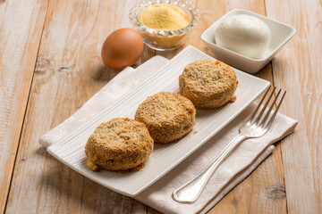 mozzarella in carrozza traditional italian food