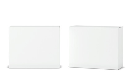 Blank cardboard box mockup