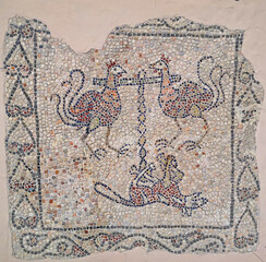 Italy, Ravenna, the basilica of Saint John the Evangelist internal mosaic.
