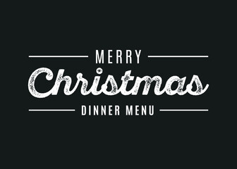 Obraz premium Merry Christmas, Dinner Menu Text, Holiday Dinner, Menu Vector Text Background