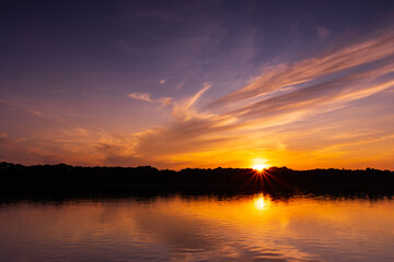 Sonnenuntergang am See