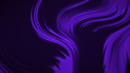 Naklejka premium Abstract purple black background with waves luxury. 3d illustration, 3d rendering.