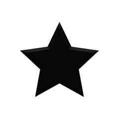 Colorful star isolated on white background