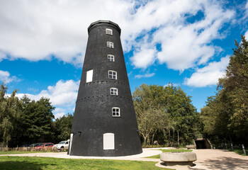 Old preserved windmill building