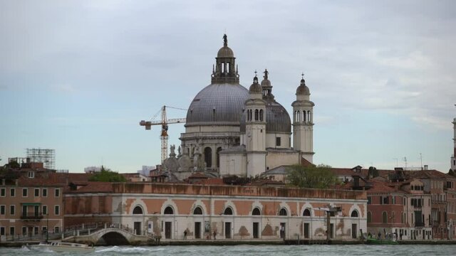 Video of Santa Maria della Salute (English:Saint Mary of Health),known as Salute.Roman Catholic church & minor basilica located at Punta della Dogana,Venezia