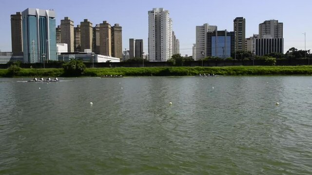 Campeonato Brasileiro de Remo na raia ol&iacute;mpica da USP Universidade de S&atilde;o Paulo