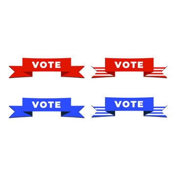 Patriotic 2020 voting poster. Presidential election 2020 in USA. Typographic banner of the United States.