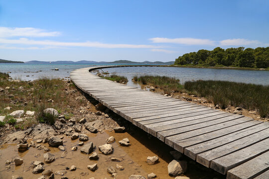 Beautiful scenery of the Adriatic coast in Croatia
