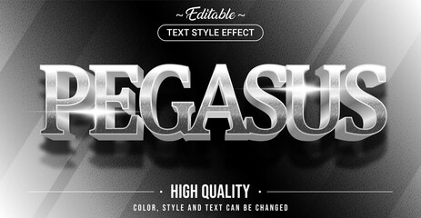 Editable text style effect - Pegasus theme style.