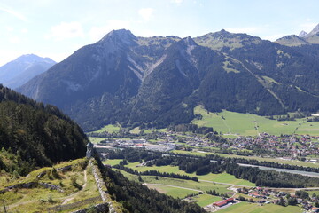 Naklejka premium Bezirk Reutte im Bundesland Tirol in Österreich