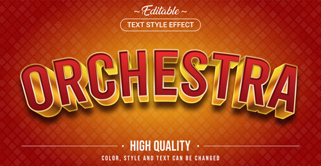Editable text style effect - Orchestra theme style. © Rtn_Studio