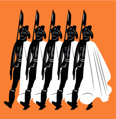 Soldier silhouette ( Hussar )